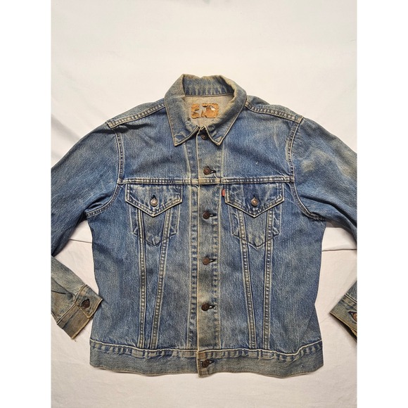 Vintage Levis 70505 0217 Type III Denim Trucker Jacket Blue Size 42 Made in USA - Picture 6 of 9